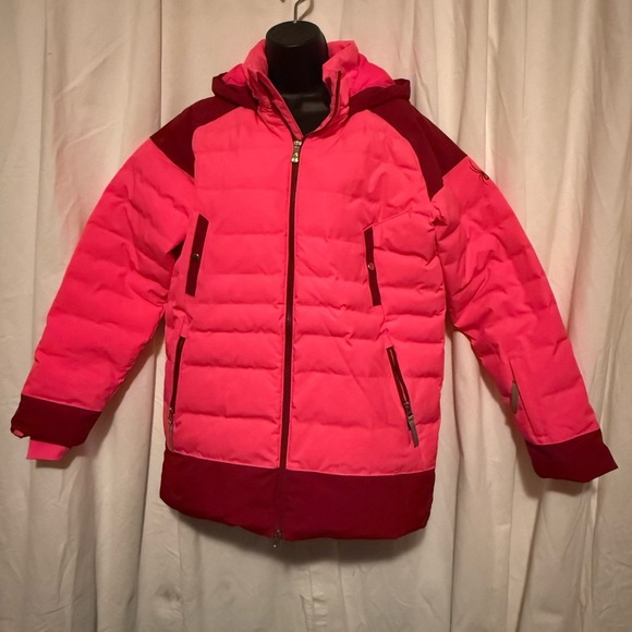 Spyder Girl's Sz 18 Maddie Synthetic Down Jacket Bryte Bubblegum EUC - Picture 1 of 11